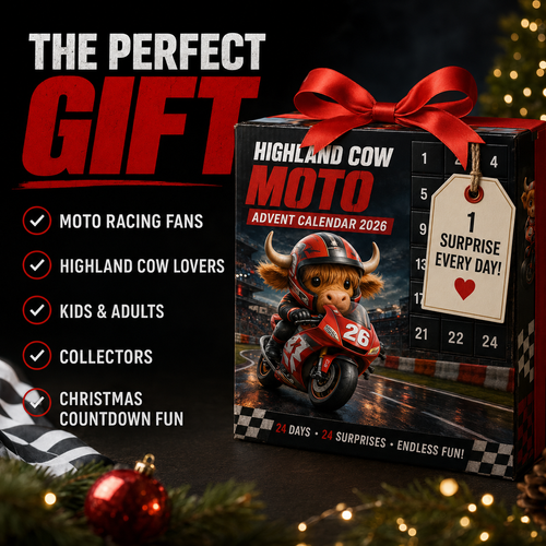 🐮🏍️ HIGHLAND COW MOTO ADVENT CALENDAR 2026
