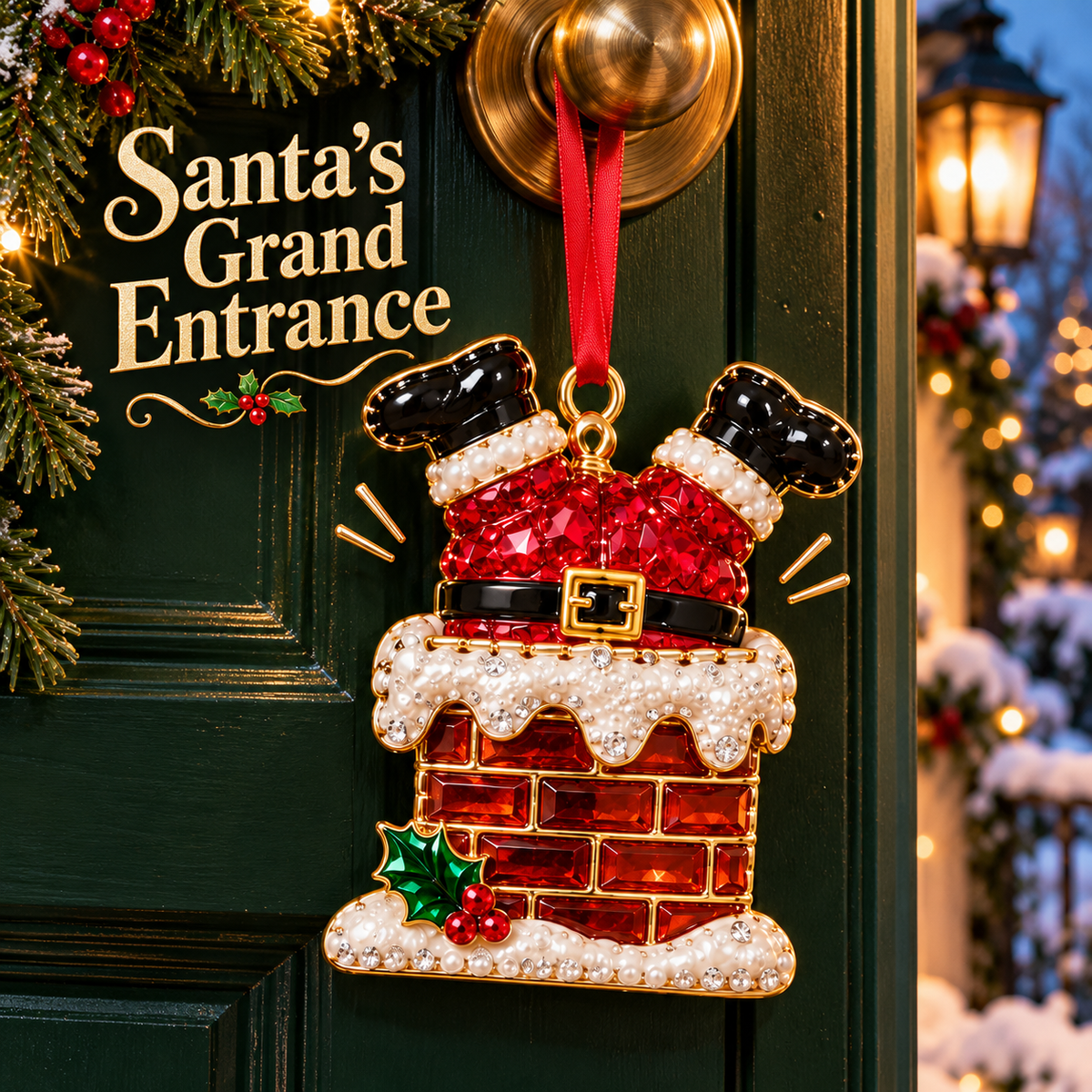 🎅 Santa’s Off-Duty Christmas Ornaments – 8 Funny Holiday Keepsake Designs💪🏄