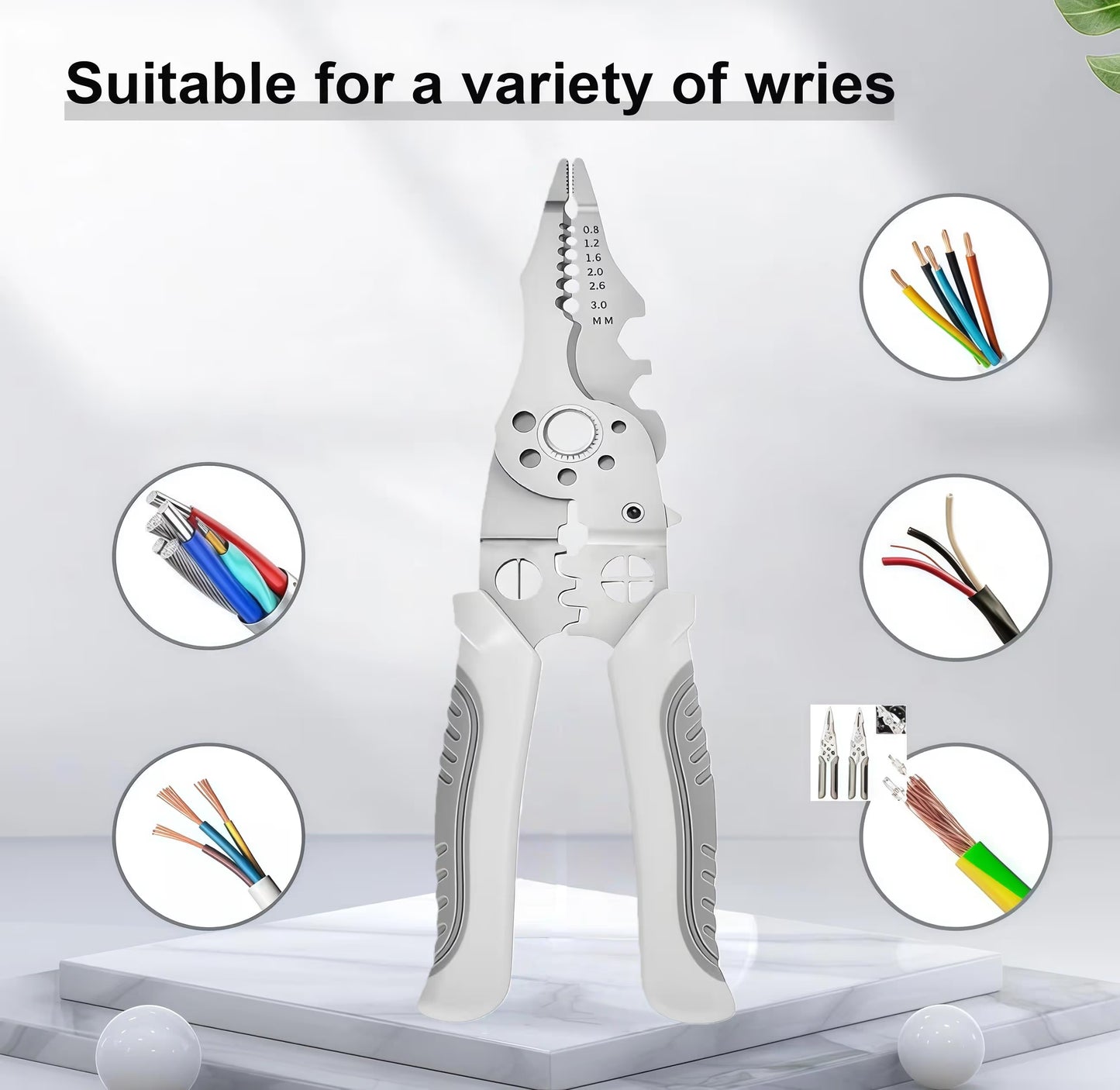 Universal Quick Lever Electrical Wire Connectors (24-12 AWG) Assortment (50/100Pcs) + Wire Stripper