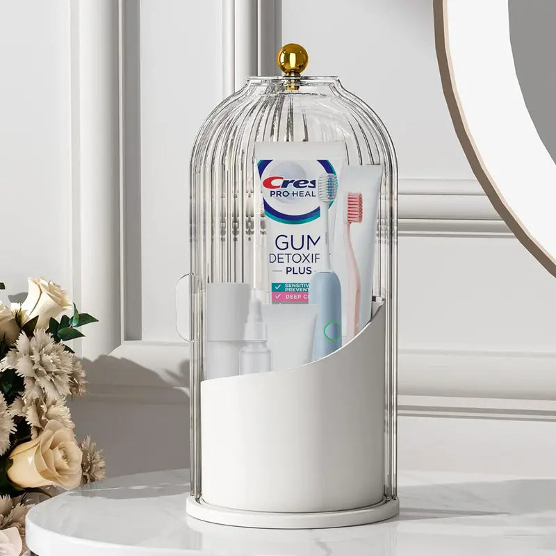 Modern Durable Acrylic Toothbrush Cup Holder with Cover