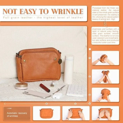 🔥LAST DAY 49% OFF- Three-Layer Leather Crossbody Shoulder Bag