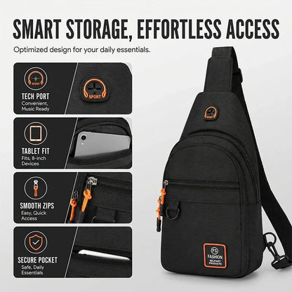 🔥HOT SALE🔥Waterproof Multi-pocket Crossbody Sling Bag