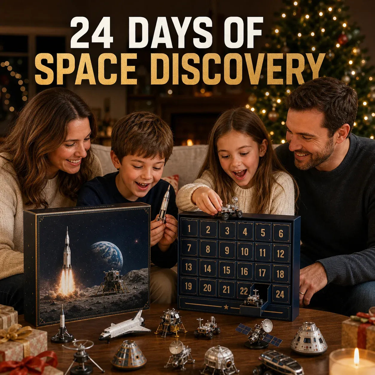 2026 Space Exploration Legends Advent Calendar – 24 Days of Space Missions, 24 Collectible Surprises - 2D flat solid acrylic model