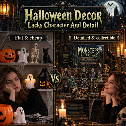24-Day Monsters After Dark Advent Calendar | Crypt & Graveyard Collection