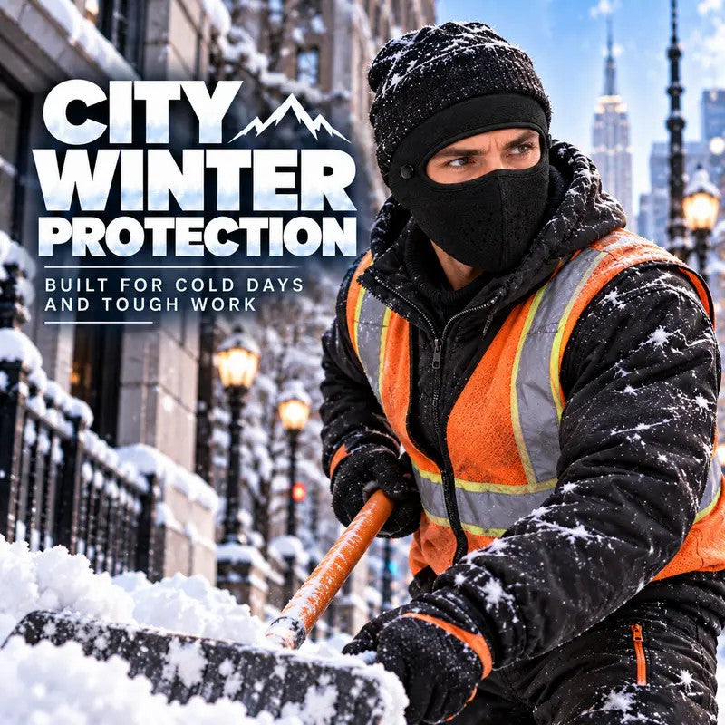Winter face mask with detachable goggles