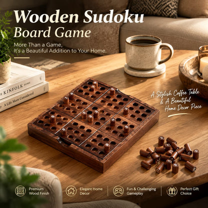 Wooden Sudoku Set & Guide