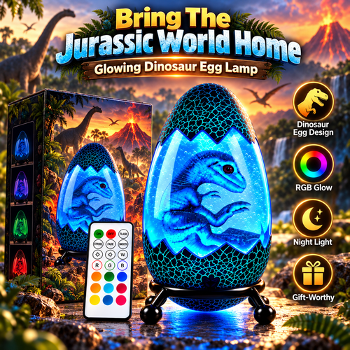 🦖 Glowing Dinosaur Egg Lamp – The Ultimate Gift for Dino Fans