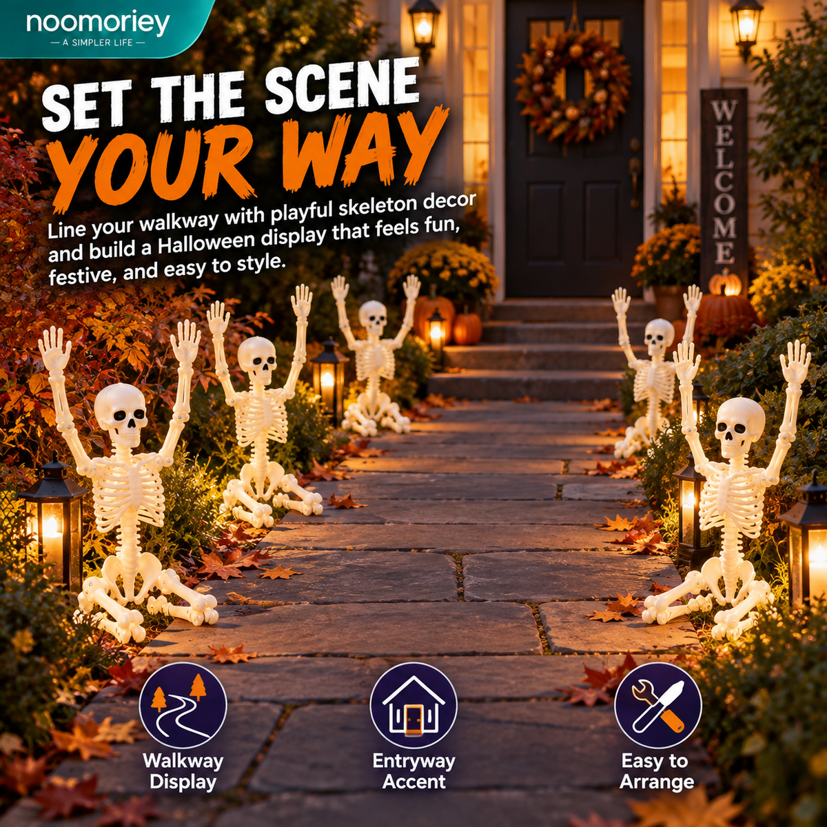🎃💀 Spooky Crew – Halloween Skeleton Decorations
