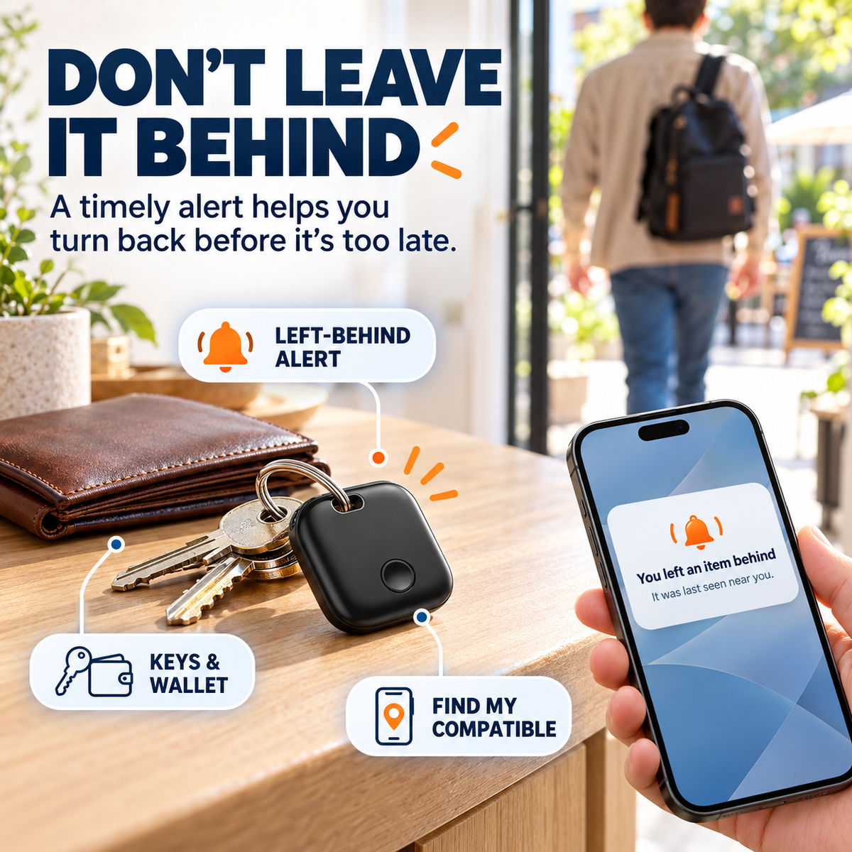 🔎 Find My-Compatible iTag Tracker – Smart Anti-Loss Tag for Keys, Wallets, Bags & Luggage