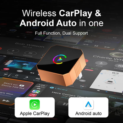 🚗 无线 CarPlay 和 Android Auto 适配器 – 让驾驶更智能、更安全、更自由！📱✨ 