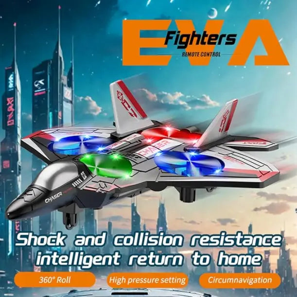 Colorful LED Stunt Fighter Jet Drone