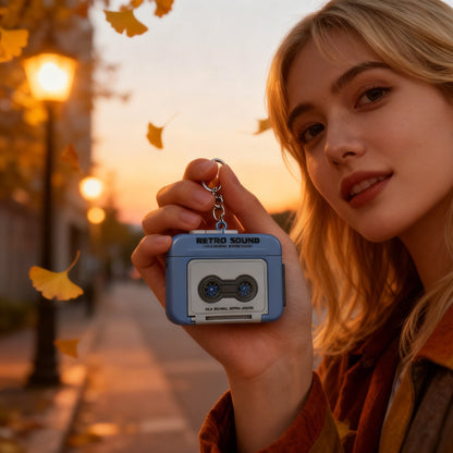 🔥LAST DAY 52% OFF🔥- Retro Recorder Keychain | Mini Cassette Music Player & Recorder