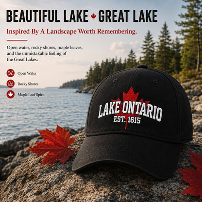 🔥LAST DAY 50% OFF - 🍁Lake Ontario Forever – Heritage Embroidered Cap