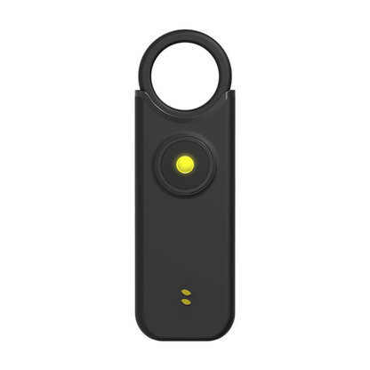 Personal safety alarm forwomen: features a high-decibel siren and strobe light;keychain design; helps protectbelongings and prevent loss.