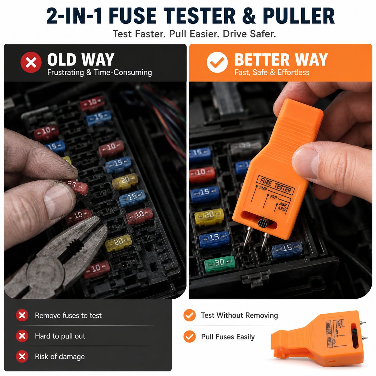 Automotive Blade Fuse Tester & Puller Tool