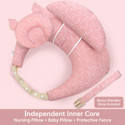 💗 Wearable Nursing Pillow – Wraparound Feeding Cushion with Adjustable Strap