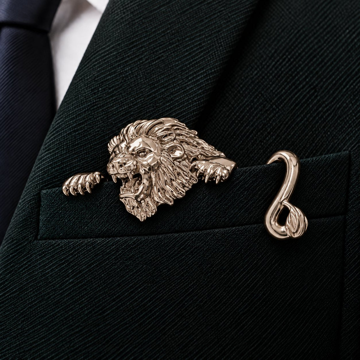 ✨ Luxury Sculpted Animal Brooch – Premium Statement Piece for Men & Women’s Suits & Blazers