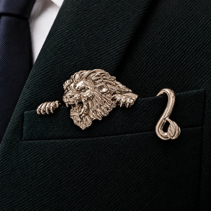 ✨ Luxury Sculpted Animal Brooch – Premium Statement Piece for Men & Women’s Suits & Blazers