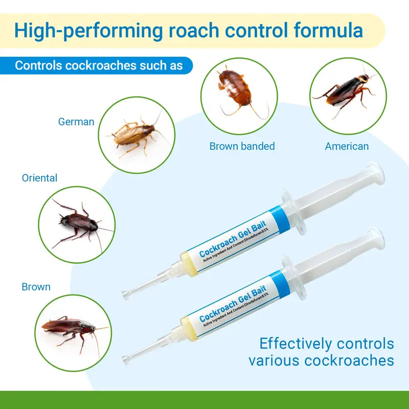 2-Pack Cockroach Gel Bait Syringes