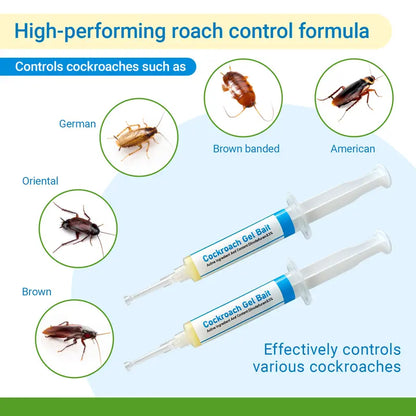 2-Pack Cockroach Gel Bait Syringes
