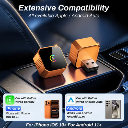 2026 Latest Wireless CarPlay Adapter 2-in-1