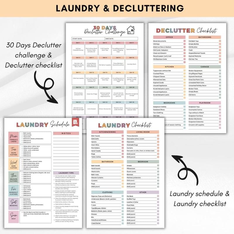 ⏰ADHD Cleaning & Organizing Toolkit - Chore Planner