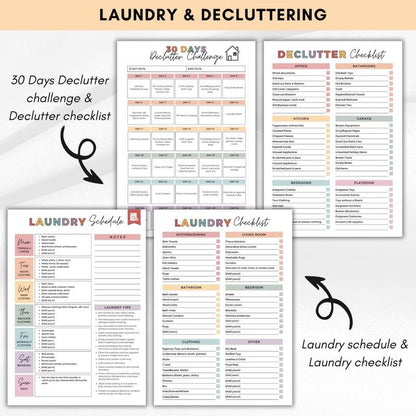 ⏰ADHD Cleaning & Organizing Toolkit - Chore Planner