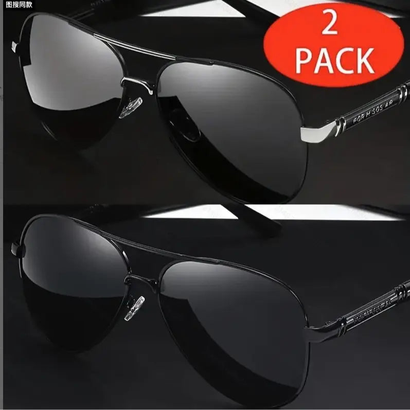 🕶️Aviator Sunglasses for Women & Men 2-Pack