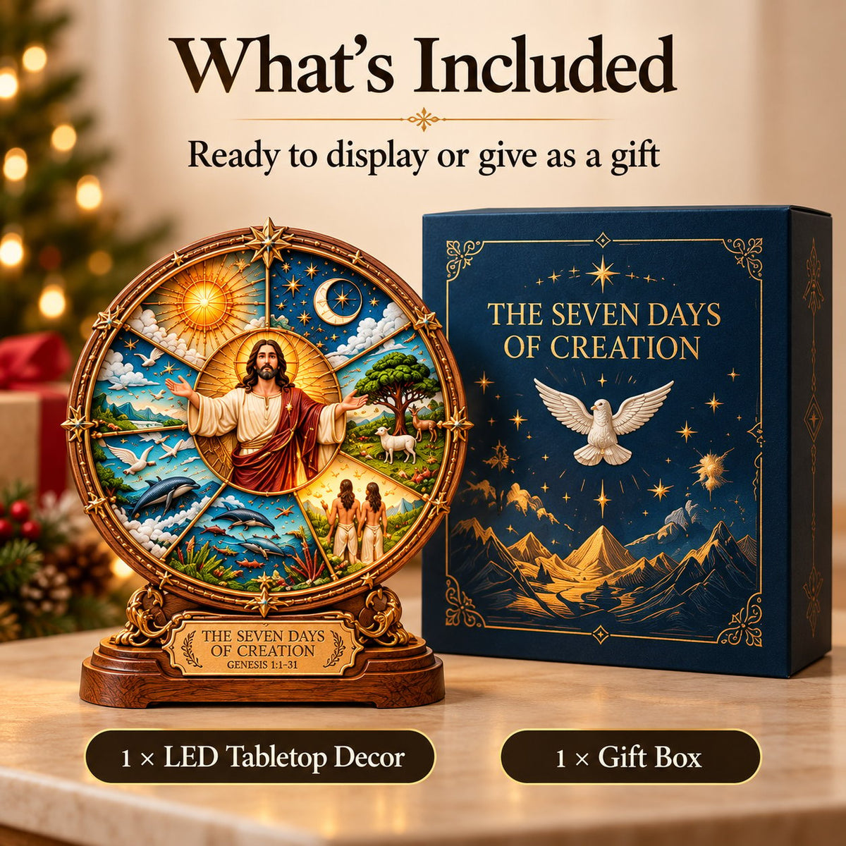 ✝️And God Created™ – The Seven Days of Creation 3D Biblical Art