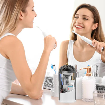 Modern Durable Acrylic Toothbrush Cup Holder with Cover