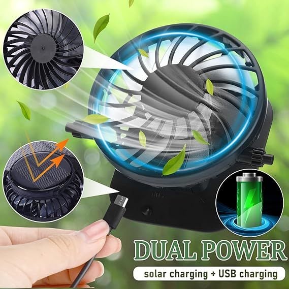 🔥Buy 2 Free Shipping ✨Cooling Solar Fan Hat – UV Protection & Breathable Mesh