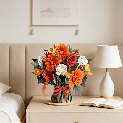 🌼💌 Forever-Blooming 3D Flower Pop-Up Card🎁