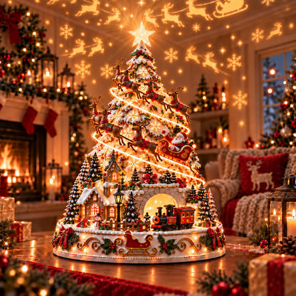 ⏳ Last day to save 49% –🎄🎅 MerryRealm Christmas Village Lightscape Tree