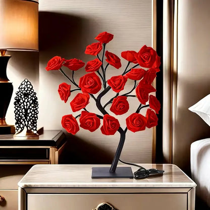 Rose-shaped night light