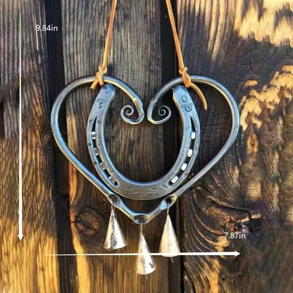🎁Last Day 49% OFF - 100% Handmade | The Horseshoe Heart Wind Chime❤