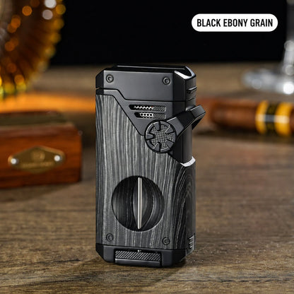 Multifunctional Quad-Flame Lighter – Windproof & Refillable Butane Lighter