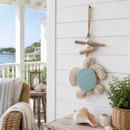 Lighted Coastal Sea Turtle Hanging Wall Decor