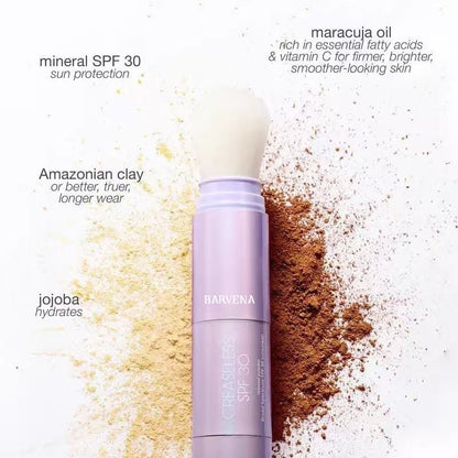 Summer skin essentials — — - CC color-correcting tinted serum + creaseless SPF 30 mineral setting powder