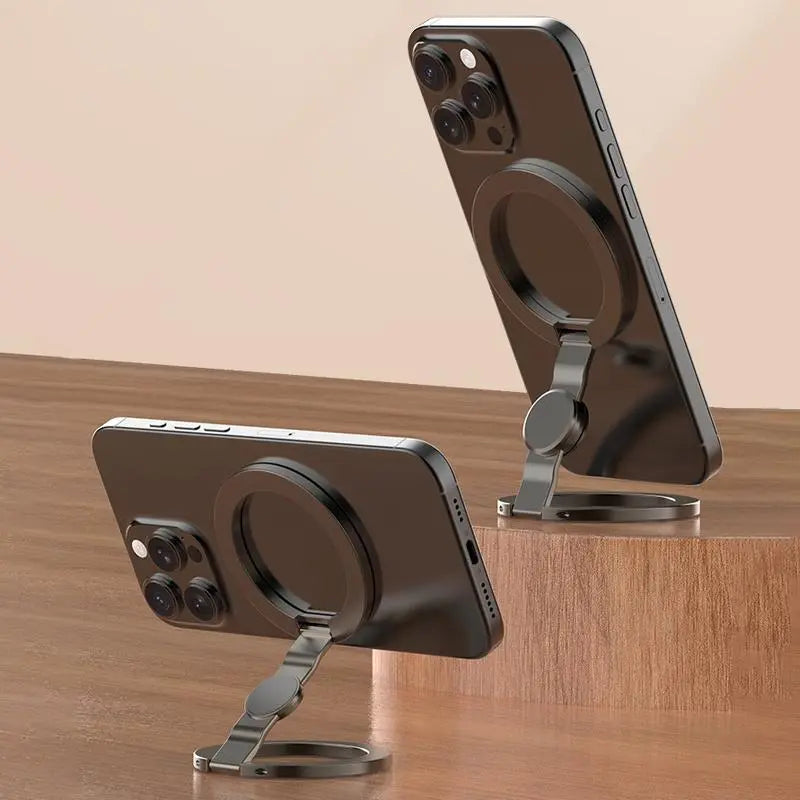 Magnetic Phone Stand & Fidget Spinner – 360° Foldable MagSafe Holder