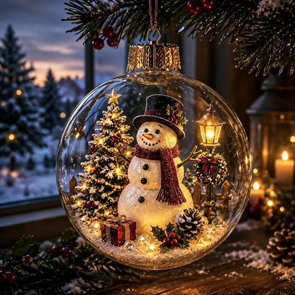 🎅Christmas Early Bird Sale🔥LAST DAY 50% OFF - 🎄Glowing Christmas Diorama Ornament – A Tiny Winter World in Your Hands