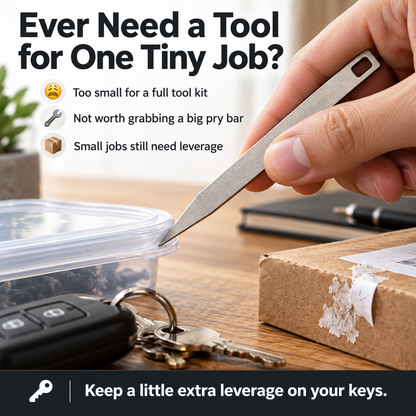 🔑 Pocket Pry Bar – Compact EDC Keychain Tool for Everyday Tasks