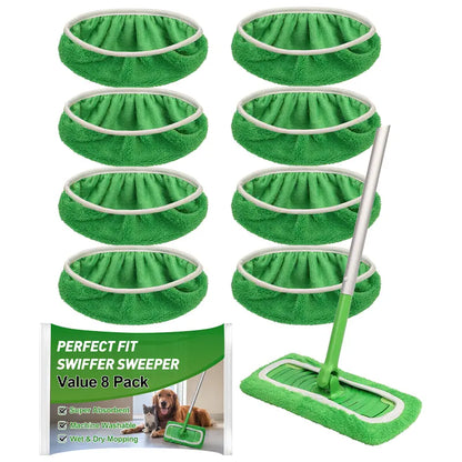8Pcs Microfiber Mop Pads