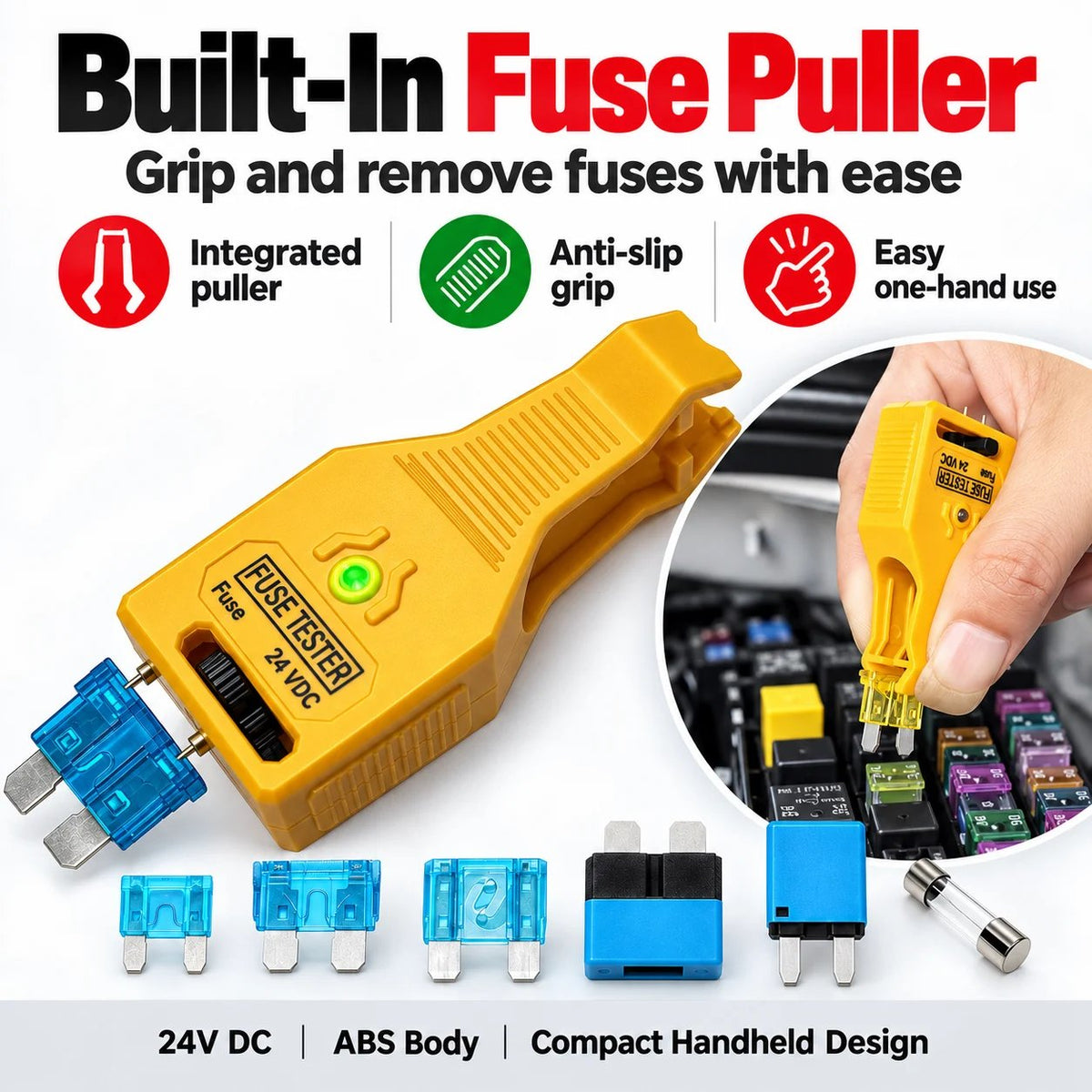 🔥HOT SALE🔥🚗⚡ Automotive Fuse Tester — Quickly Check Fuses & Find Electrical Problems with Ease!