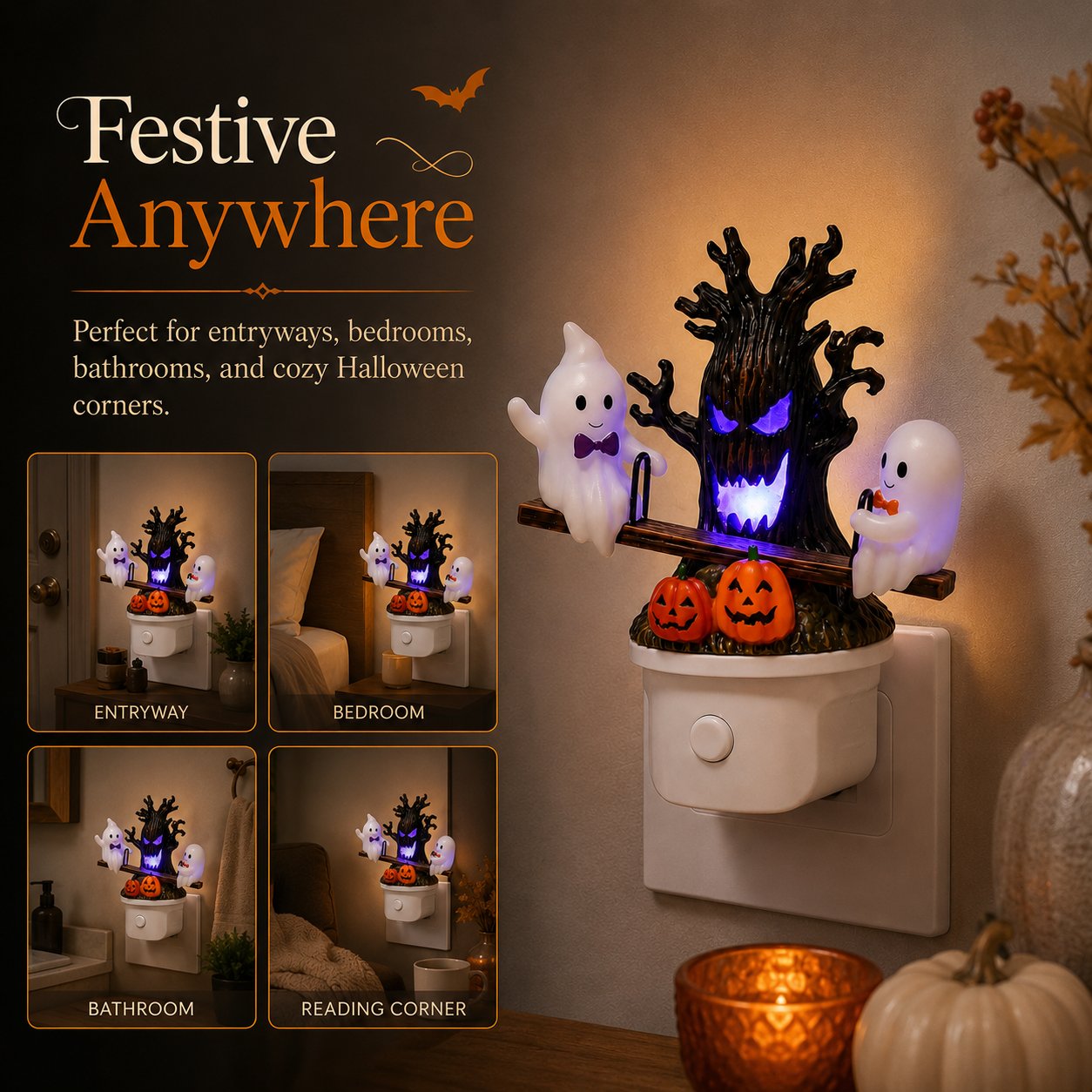 Halloween Early Bird Sale✨Cute Halloween Glow 👻Pumpkins & Glowing Spooky Tree