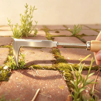 Wooden Handle Crevice Weeder
