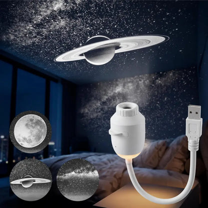 2-in-1 Starry Sky Projector Night Light