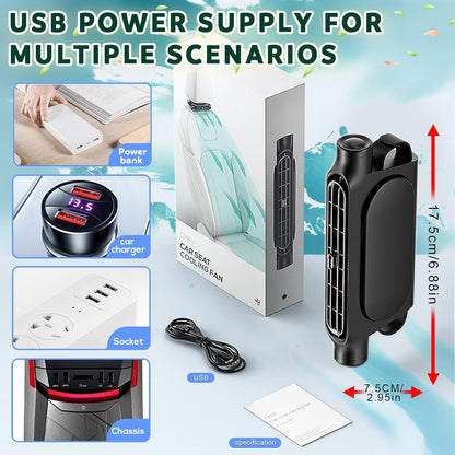 🔥Last Day 49% OFF - Stylish, Powerful & Space-Saving Car Rear Seat Cooling Fan