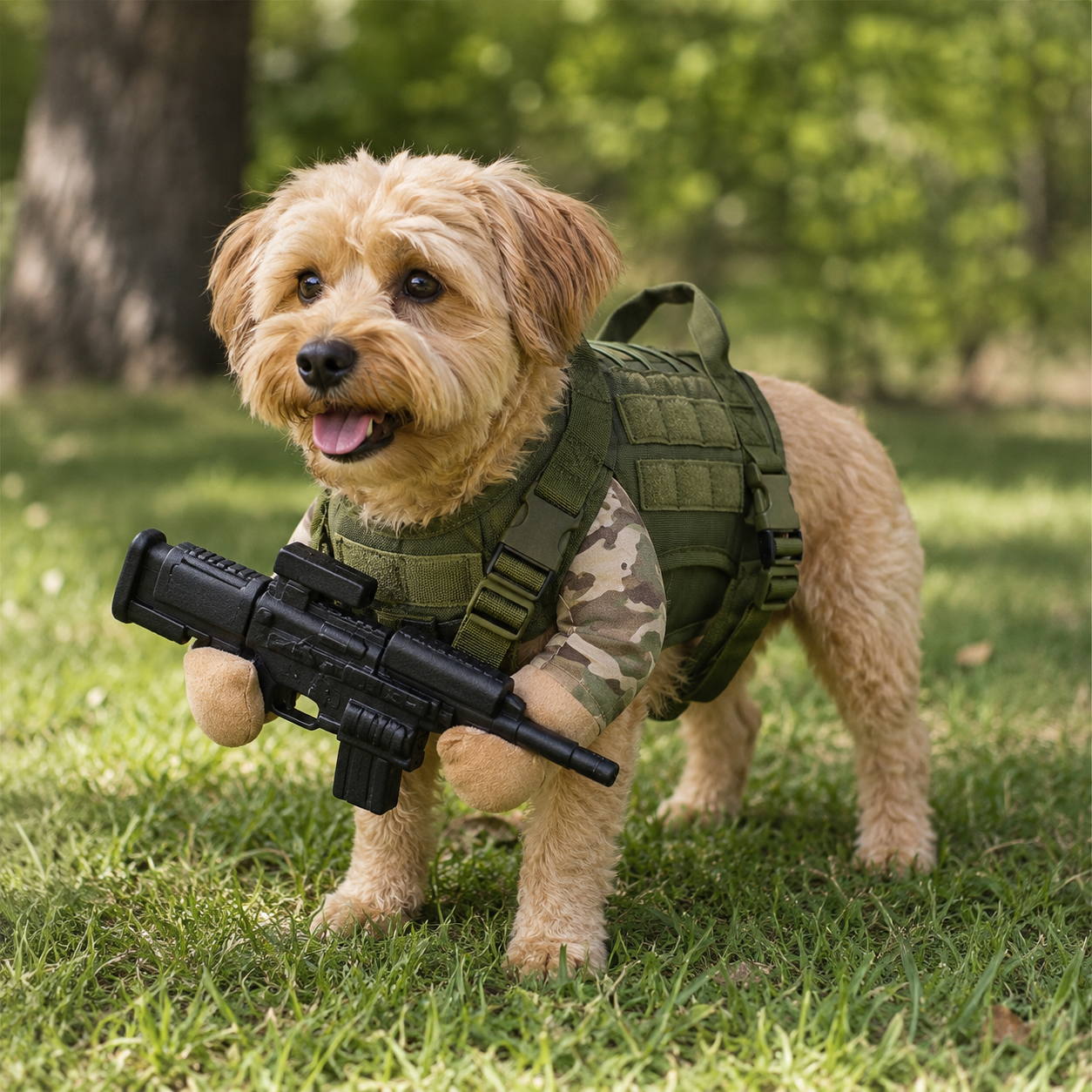 🔥 50% OFF🪖Pet Tactical Soldier Uniform – Military Style Dog Costume