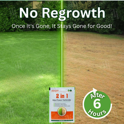 🏆 Professional Dual-Action Herbicide — Kills Toughest Weeds in 6 Hours! Non-Glyphosate Max Strength Formula ✨