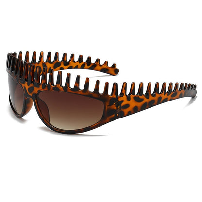 2 in 1 Foldable Sunglasses Headband Chic Tortoiseshell Hair Accessory, For Women Summer Workout Yoga Travel Daily Use